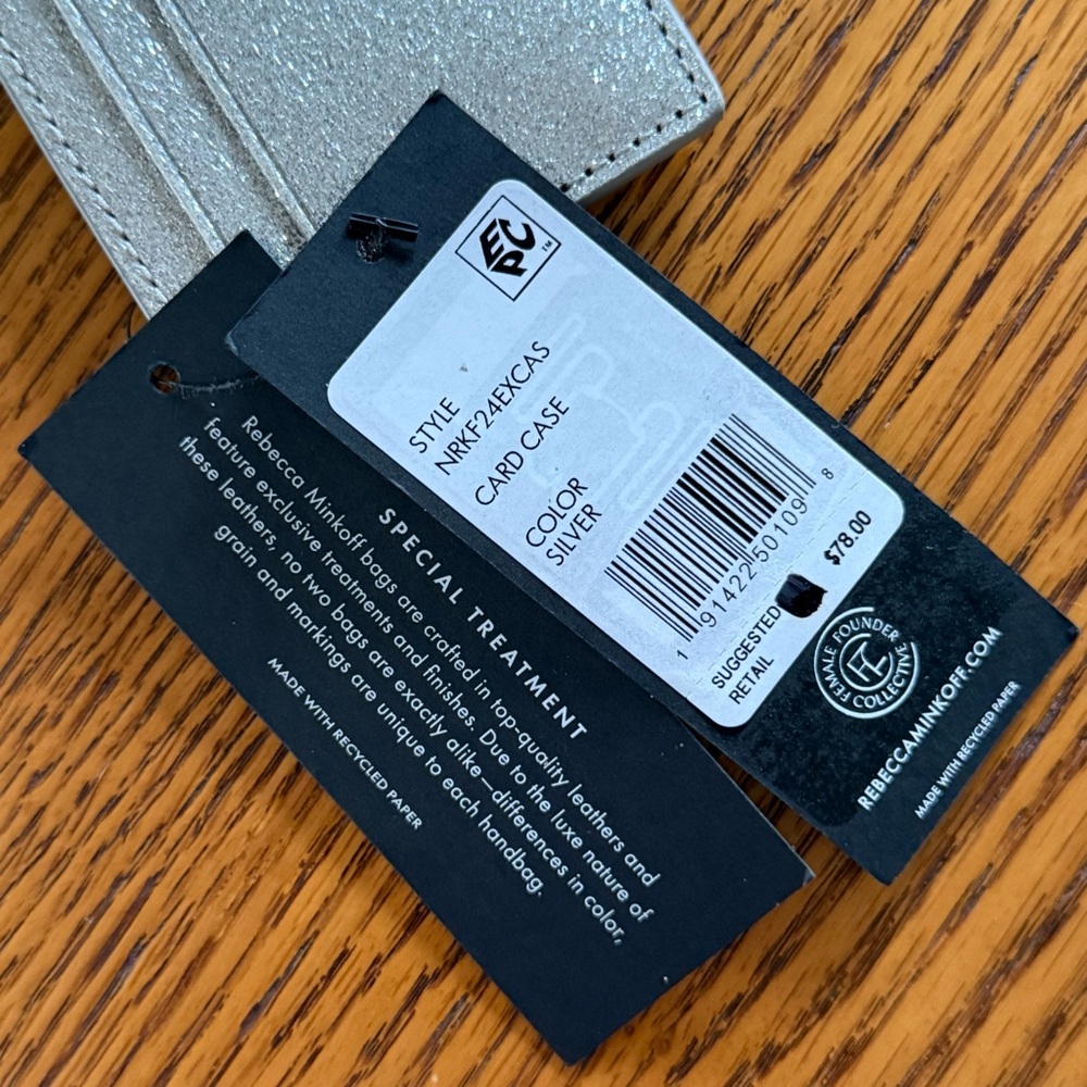 REBECCA MINKOFF Card Case - Silver Metallic - Picture 8 of 10